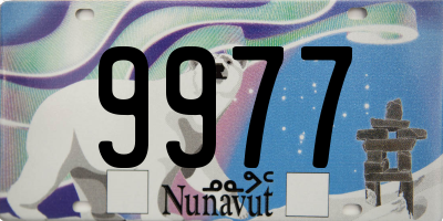 NU license plate 9977