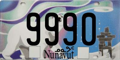 NU license plate 9990