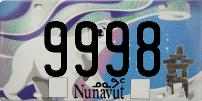 NU license plate 9998