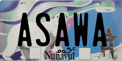 NU license plate ASAWA