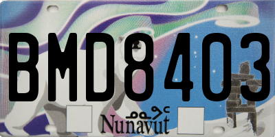 NU license plate BMD8403