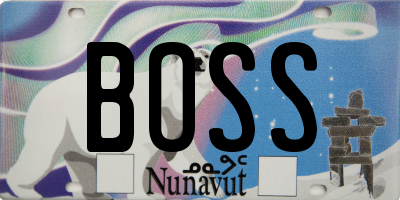 NU license plate BOSS