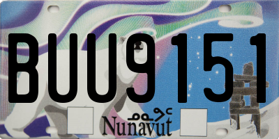 NU license plate BUU9151