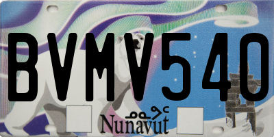 NU license plate BVMV540