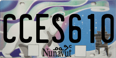 NU license plate CCES610