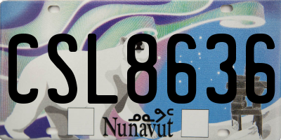 NU license plate CSL8636