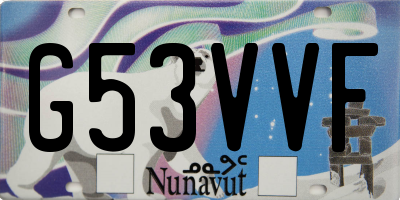 NU license plate G53VVF