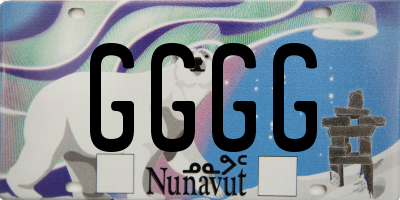 NU license plate GGGG