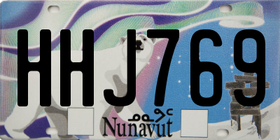 NU license plate HHJ769