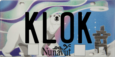 NU license plate KLOK