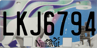 NU license plate LKJ6794