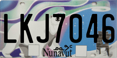 NU license plate LKJ7046