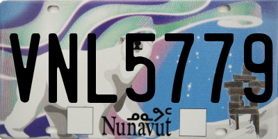 NU license plate VNL5779