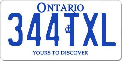 ON license plate 344TXL