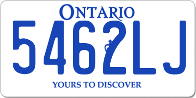 ON license plate 5462LJ