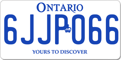 ON license plate 6JJP066