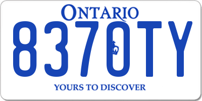 ON license plate 837OTY