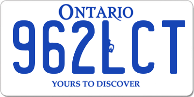 ON license plate 962LCT