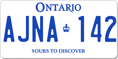 ON license plate AJNA142