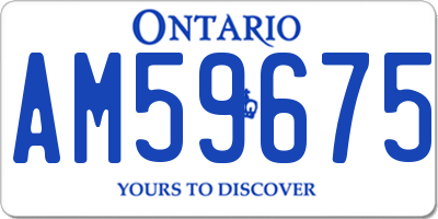 ON license plate AM59675