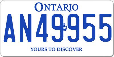 ON license plate AN49955