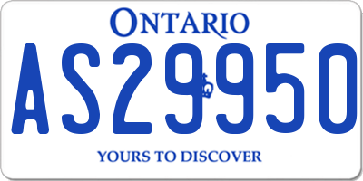 ON license plate AS29950