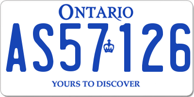 ON license plate AS57126