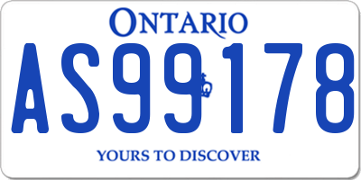 ON license plate AS99178