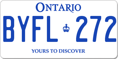 ON license plate BYFL272