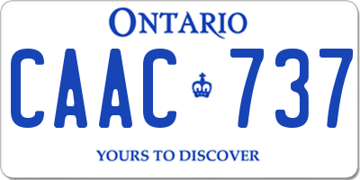 ON license plate CAAC737