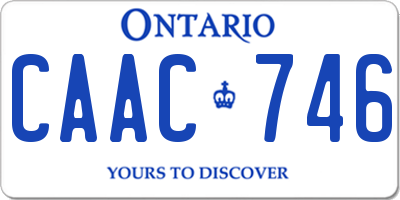 ON license plate CAAC746