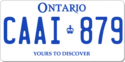 ON license plate CAAI879