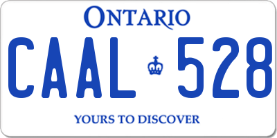 ON license plate CAAL528