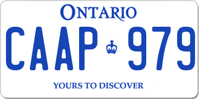 ON license plate CAAP979