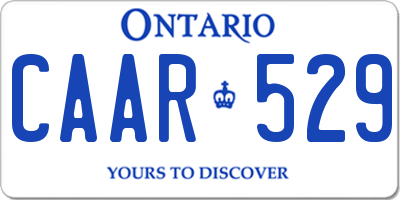 ON license plate CAAR529