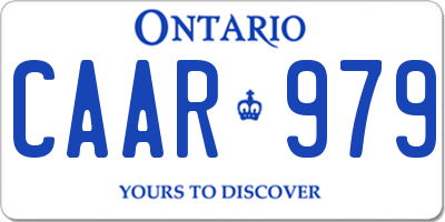 ON license plate CAAR979