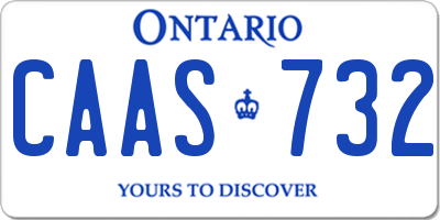 ON license plate CAAS732