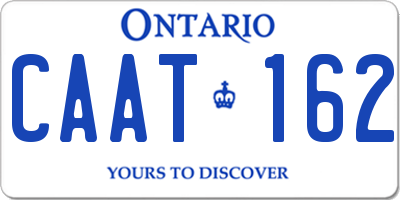 ON license plate CAAT162