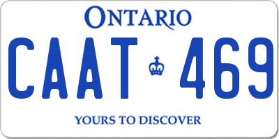 ON license plate CAAT469