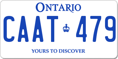 ON license plate CAAT479