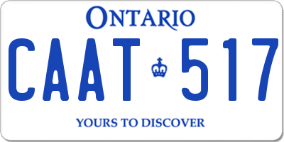 ON license plate CAAT517