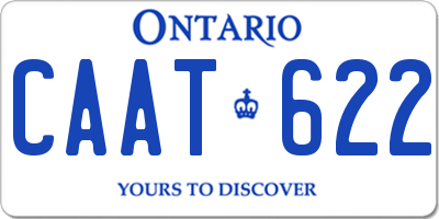 ON license plate CAAT622