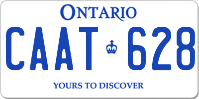 ON license plate CAAT628