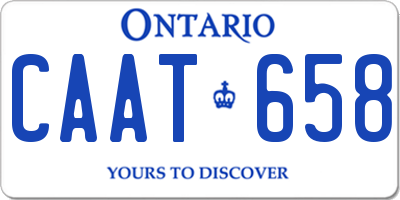 ON license plate CAAT658