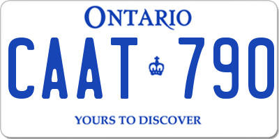 ON license plate CAAT790