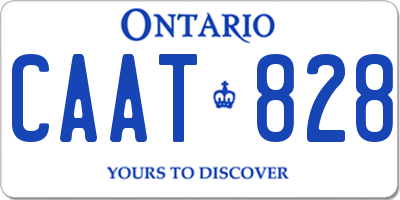 ON license plate CAAT828