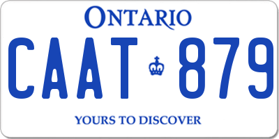 ON license plate CAAT879