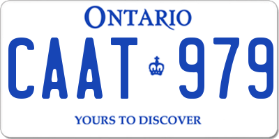 ON license plate CAAT979