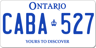 ON license plate CABA527