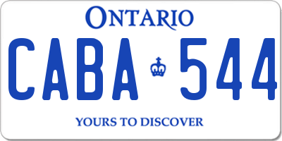 ON license plate CABA544